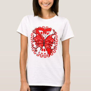 T-shirts Mielodisplásicos Síndromes Borboleta Círculo da