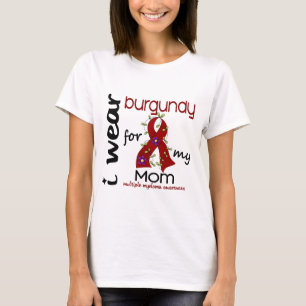 T-shirts Mieloma múltiplo EU VISTO BORGONHA PARA MINHA MAM