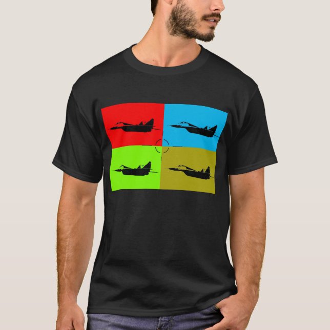 T-shirts MiG 29 objecto Popart1 (Frente)