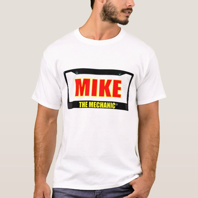 T-shirts Mike o mecânico (Frente)