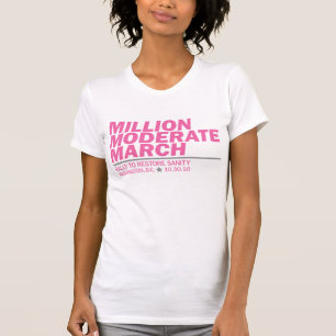 T-shirts Milhão rosa moderados de março