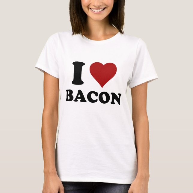 T-SHIRTS MIM BACON DO CORAÇÃO (Frente)