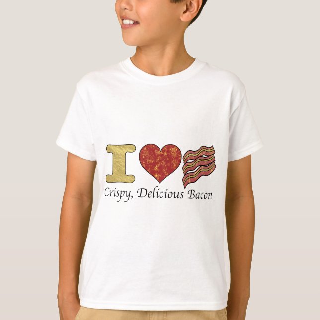 T-shirts Mim bacon do coração (Frente)