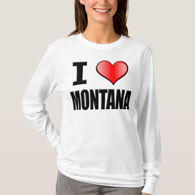 T-shirts Mim Capa longa de Montana do ♥ - mulheres (Frente)