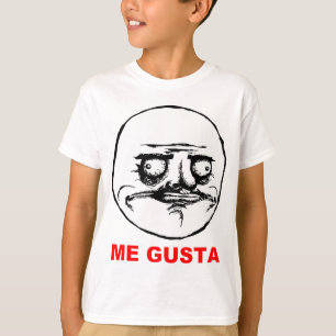 T-shirts Mim cara Meme da raiva de Gusta