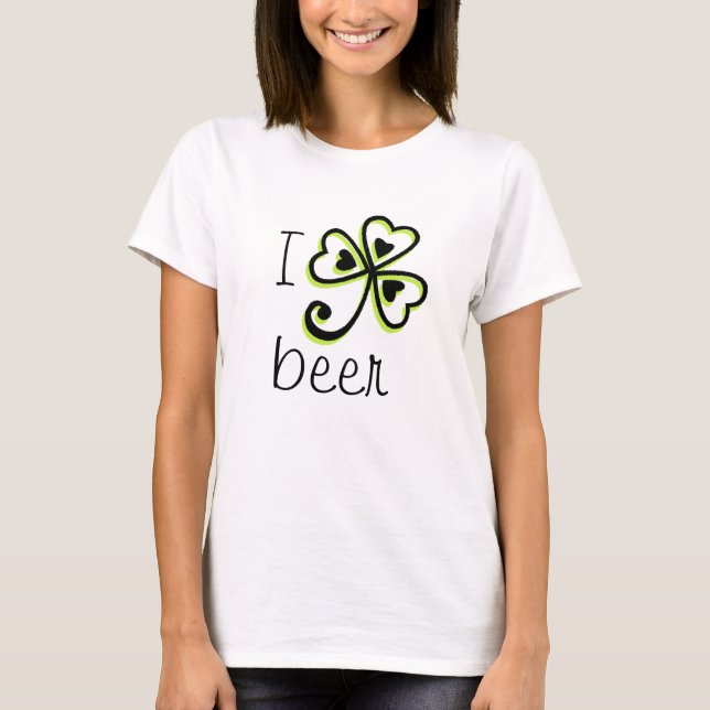 T-shirts Mim cerveja do coração (Frente)