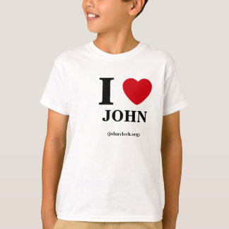 T-shirts Mim coração John, T dos miúdos