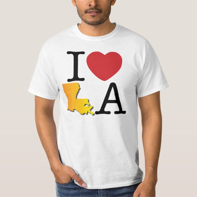 T-shirts Mim coração Louisiana (Frente)
