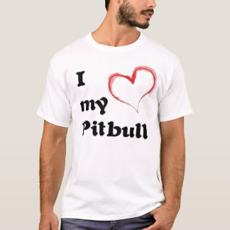 T-shirts mim coração meu pitbull