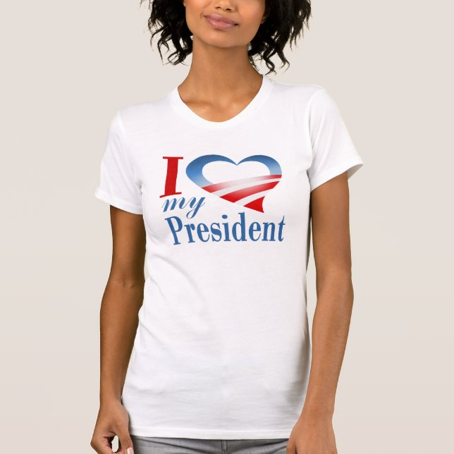 T-shirts Mim coração meu presidente (Frente)