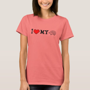 T-shirts Mim coração minha Campainha-T do ouriço