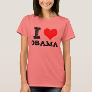 T-shirts Mim coração Obama