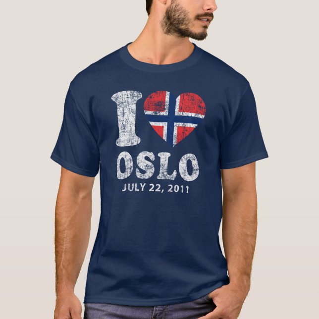 T-shirts Mim coração Oslo (Frente)