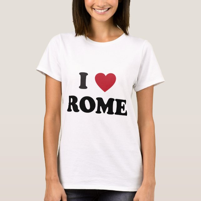 T-shirts Mim coração Roma Italia (Frente)