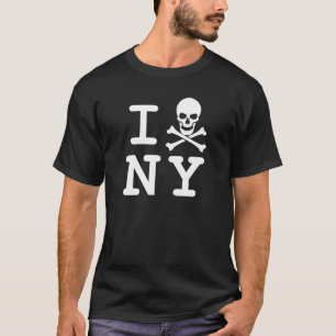 T-shirts Mim (crânio e crossbones) NY (logotipo pequeno)