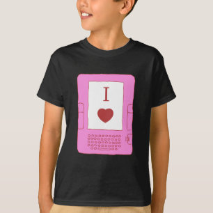 T-shirts mim ebooks do coração (rosa)