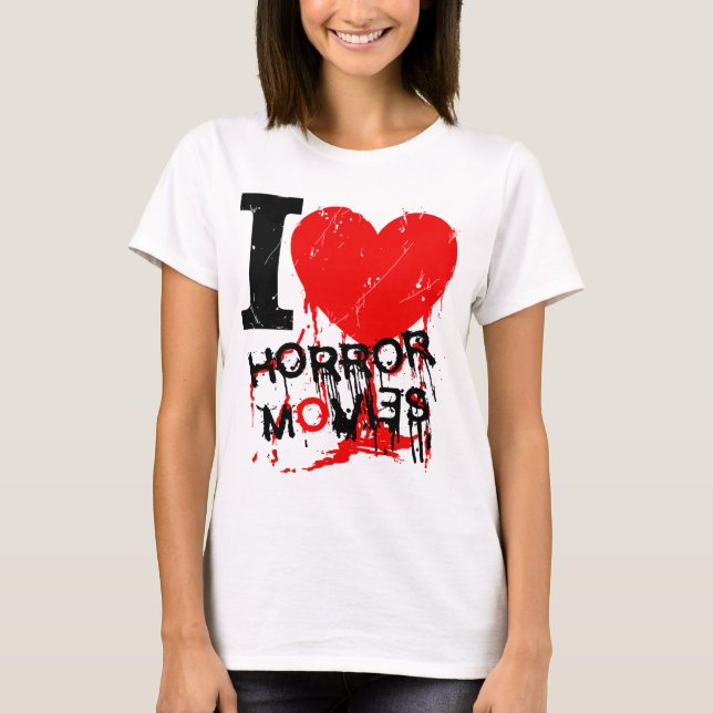 T-SHIRTS MIM FILMES DE TERROR DO CORAÇÃO (Frente)