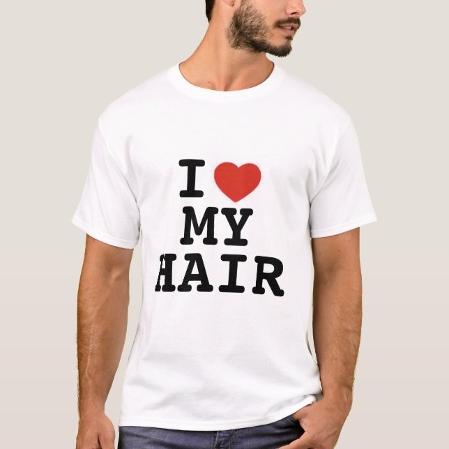 T-shirts Mim *heart* meu cabelo (Frente)