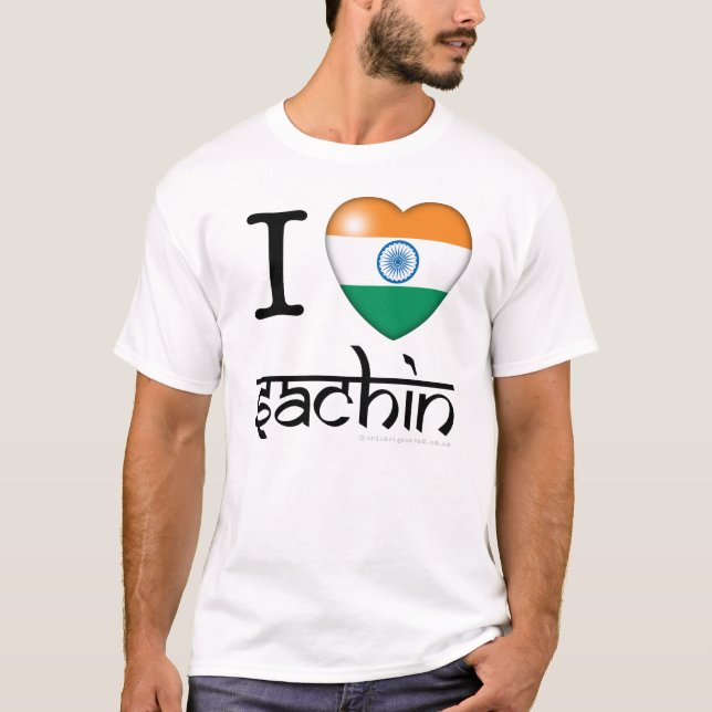 T-shirts Mim lLove Sachin (Tendulkar) (Frente)
