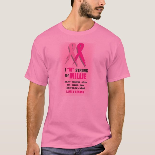 T-SHIRTS MIM "M" FORTE PARA MILLIE (Frente)