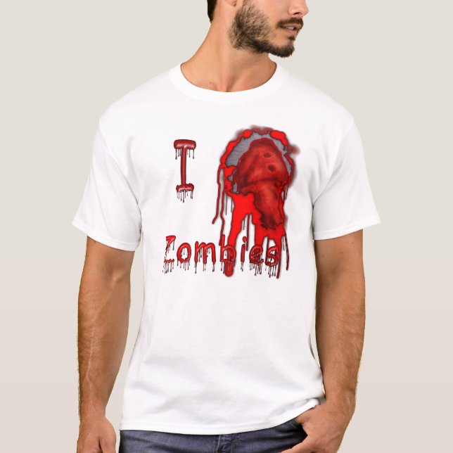 T-shirts Mim pele clara dos zombis do coração (Frente)