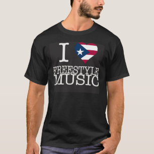 T-SHIRTS MIM PRETO DA MÚSICA DO ESTILO LIVRE DO CORAÇÃO 