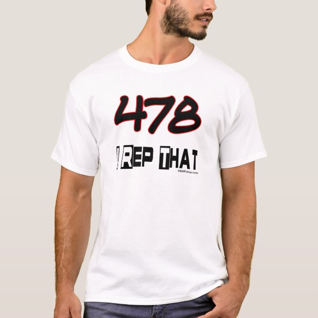 T-shirts Mim representante esse código de área 478 (Frente)