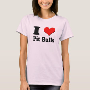 T-shirts Mim T dos pitbull do coração