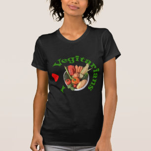T-shirts Mim vegetarianos do coração