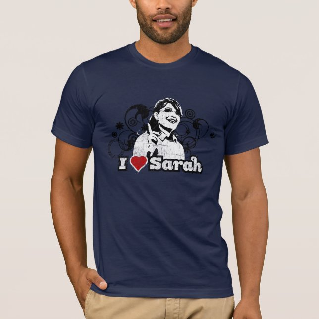 T-shirts Mim vermelho dos redemoinhos b/w de Sarah do (Frente)