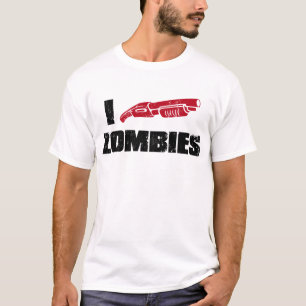 T-shirts mim zombis da espingarda