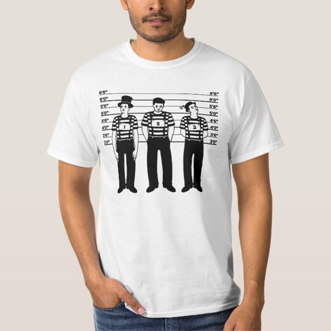 T-shirts Mimes criminosos (Frente)