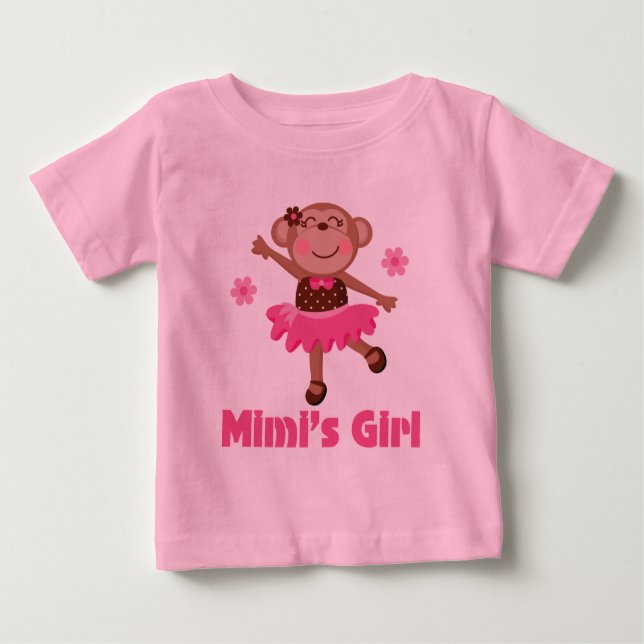 T-shirts Mimis Girl Monkey (Frente)