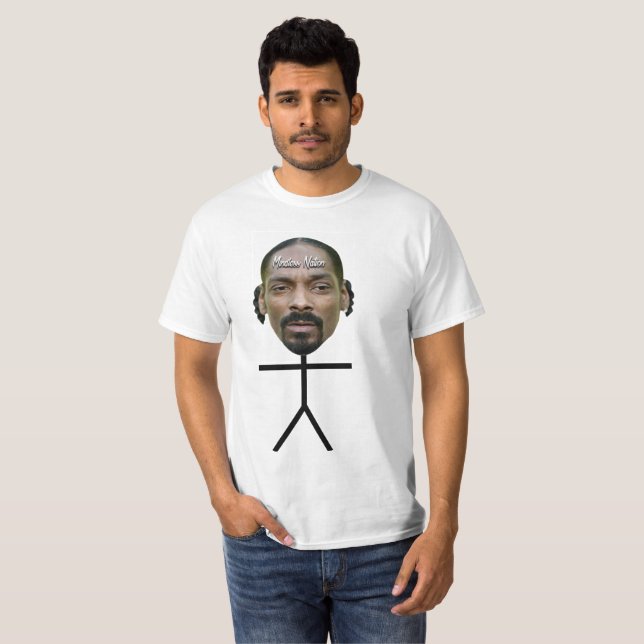 T-shirts Mindless Stickman of Snoop Dogg (Frente Completa)
