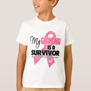 T-shirts Minha avó é um sobrevivente - cancro da mama