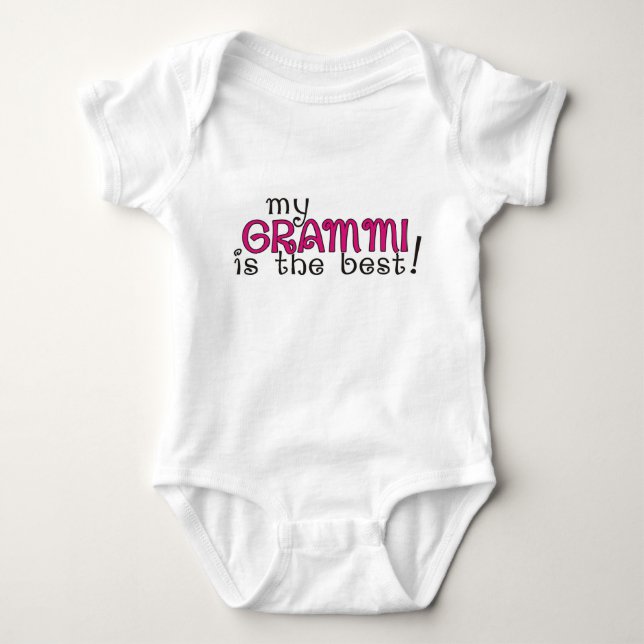 T-shirts Minha avó Grammi é a melhor! Girl Onsie (Frente)