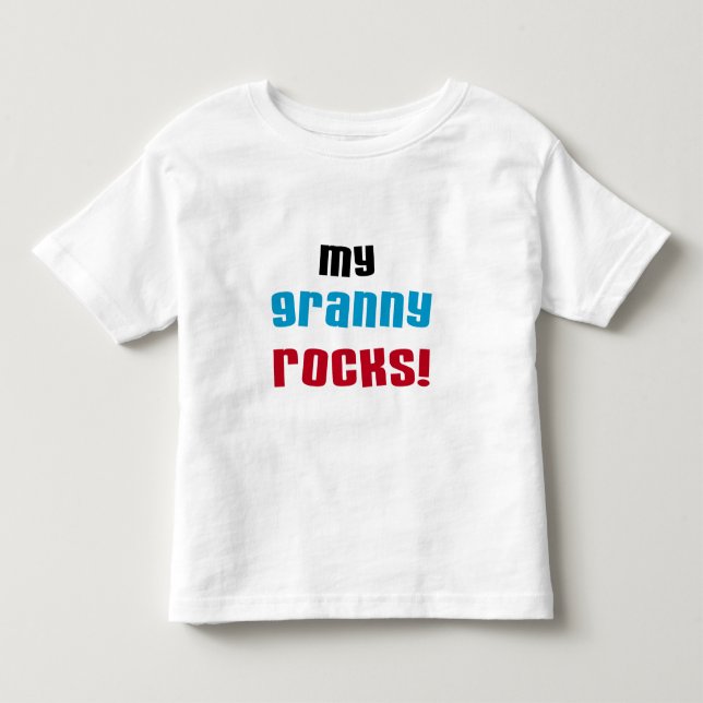 T-shirts Minha avó Rocks T shirts e presentes (Frente)
