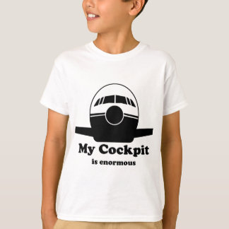 T-shirts Minha cabina do piloto é enorme