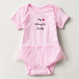 T-shirts Minha Coração Pertence ao Bodysuit e Creeper do Pa