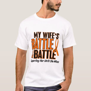 T-shirts Minha da batalha leucemia da esposa demasiado