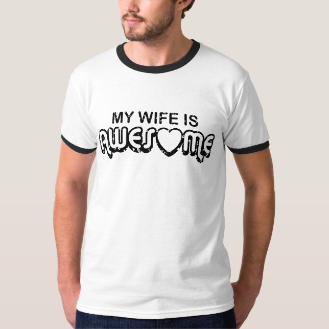 T-shirts Minha Esposa É Incrível (Frente)