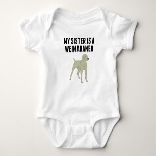 T-shirts Minha irmã é um Weimaraner