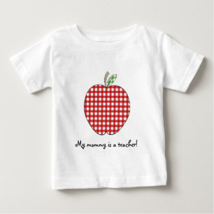 T-shirts Minha mamãe é um guingão vermelho Apple da cami