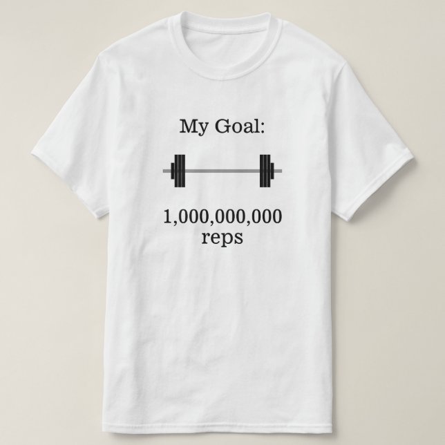 T-shirts "Minha meta: 1.000.000.000 representantes" + Barbe (Frente do Design)