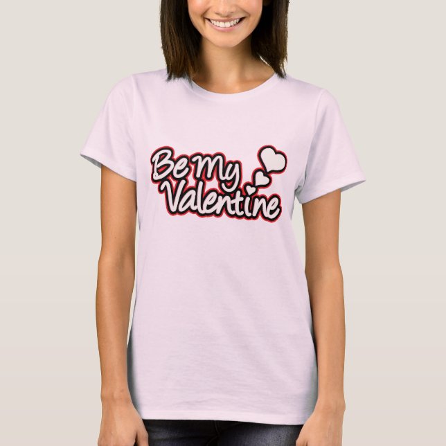 T-shirts "Minha Namorados vermelha, negra e rosa, mulheres (Frente)