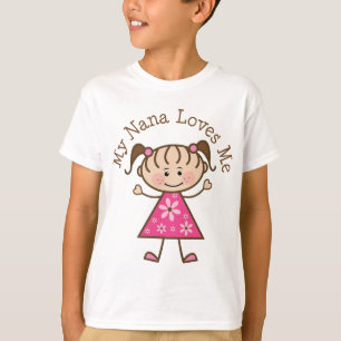 T-shirts Minha Nana ama-me figura da vara