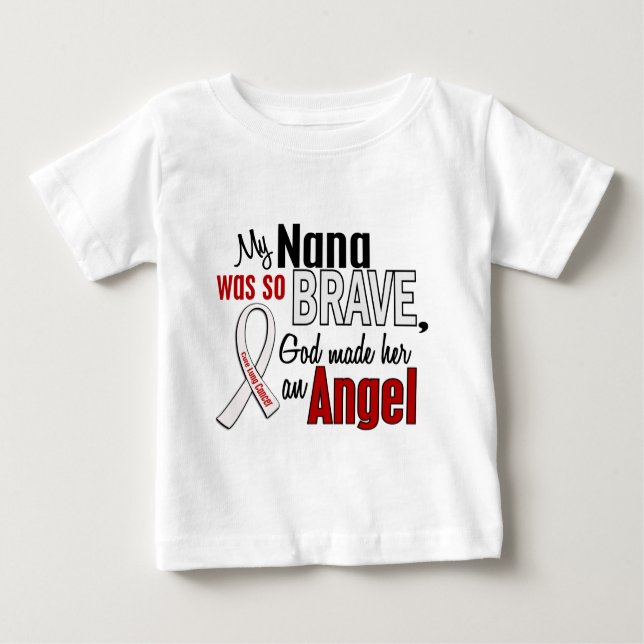 T-shirts Minha Nana é um câncer pulmonar do anjo (Frente)