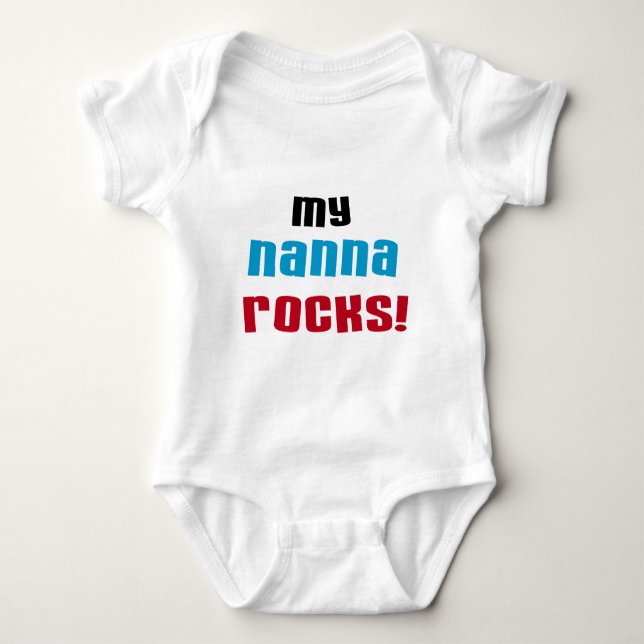 T-shirts Minha Nanna Rocks T shirts e presentes (Frente)