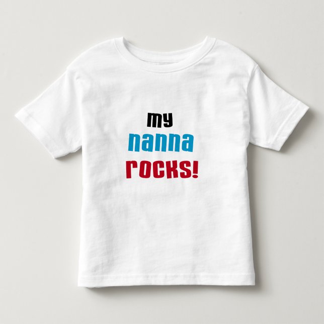 T-shirts Minha Nanna Rocks T shirts e presentes (Frente)