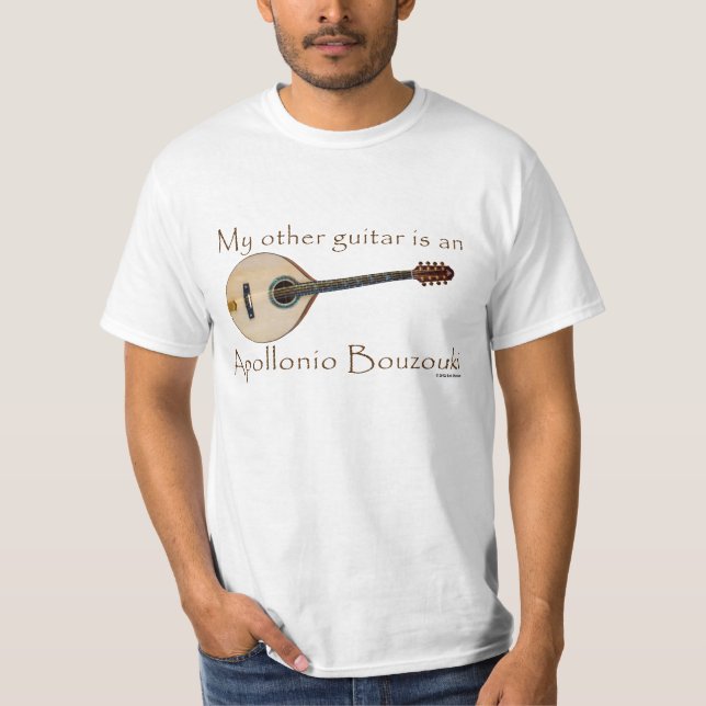T-shirts Minha outra guitarra é um Apollinio Bouzouki (Frente)